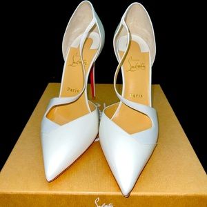 Christian Louboutin Round & Square 100Patent Sz. 40.5(9.5/10W)
